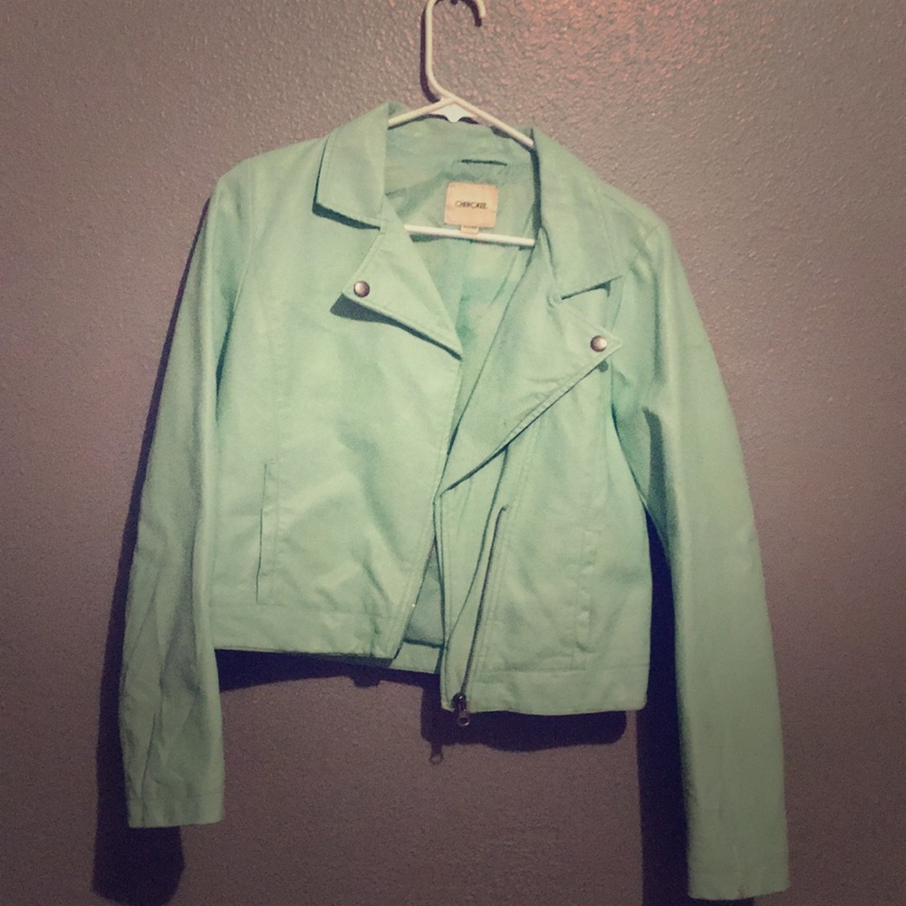 Mint green jacket